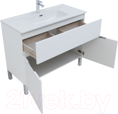 Комплект мебели для ванной Aquanet Алвита new 100 / 274184