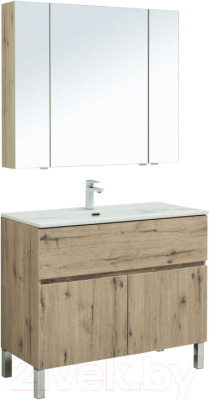 Комплект мебели для ванной Aquanet Алвита New 100 / 274115