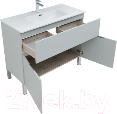 Комплект мебели для ванной Aquanet Алвита new 100 / 273990