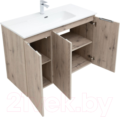 Комплект мебели для ванной Aquanet Алвита New 100 / 274533