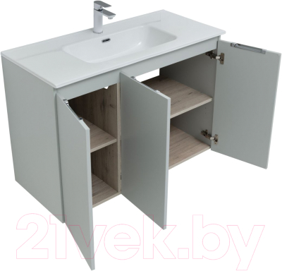 Комплект мебели для ванной Aquanet Алвита new 100 / 274198