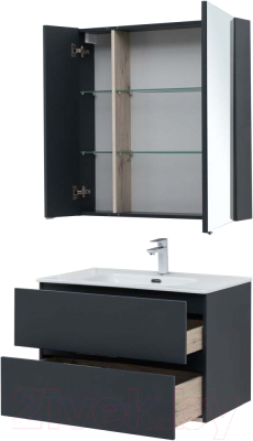 Комплект мебели для ванной Aquanet Алвита new 80 / 274200