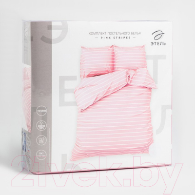 Комплект постельного белья Этель Pink stripes / 6632193