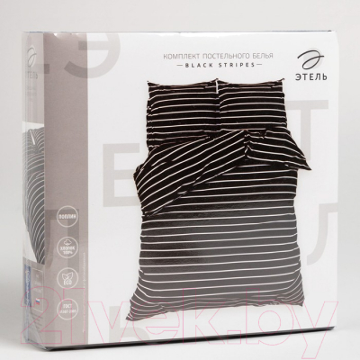 Комплект постельного белья Этель Black stripes / 6632185