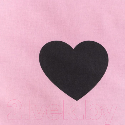 Комплект постельного белья Этель Pink heart / 7651731