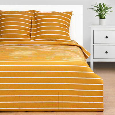Комплект постельного белья Этель Mustard stripes / 6632201