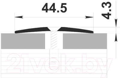 Порог Best Profile А45 НЕ 1.35 (серебро)