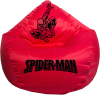 Бескаркасное кресло Devi Bag Груша XL П-30 (красный/человек паук) - 