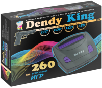 Игровая приставка Dendy King 260 игр + световой пистолет - 