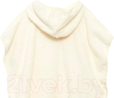 Полотенце с капюшоном Lilia Пончо детское 113x83 / Плп-113 (светло-кремовый)