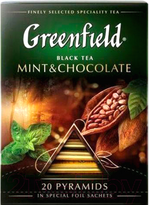 Изображение товара Чай пакетированный GREENFIELD Mint & Chocolate (20пак)