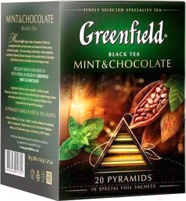 Изображение товара Чай пакетированный GREENFIELD Mint & Chocolate (20пак)