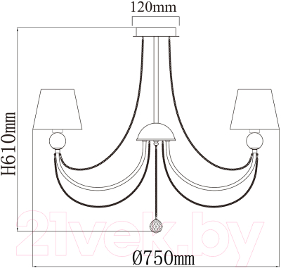 Люстра MW light Федерика 684011608