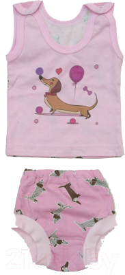 Комплект одежды для малышей Три Медведя 709К (р.44/68, розовый)