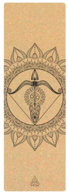 Коврик для йоги и фитнеса RamaYoga Sagittarius Zodiac Collection