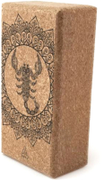 

Блок для йоги RamaYoga, Из пробки Scorpio Zodiac Collection