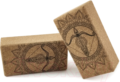 Блок для йоги RamaYoga Из пробки Sagittarius Zodiac Collection