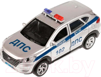 Масштабная модель автомобиля Технопарк Hyundai Tucson Полиция / TUCSON-12SLPOL-SR