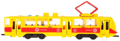 Трамвай игрушечный Технопарк TRAM71403-30PL-YERD