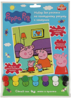 

Картина по номерам MultiArt, Свинка Пеппа / 100CANV17X23-PP