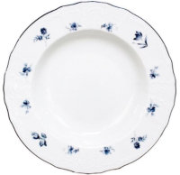 Тарелка закусочная (десертная) Thun 1794 Bernadotte Синие мелкие цветы / БЕР0127 (19см) - 