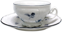 Чашка с блюдцем Thun 1794 Bernadotte Синие мелкие цветы / БЕР0136 - 