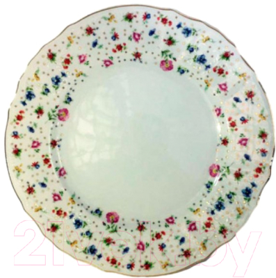 Тарелка закусочная (десертная) Thun 1794 Bernadotte Цветочный декор / БЕР0139 (19см)