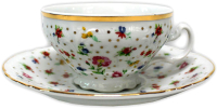 Чашка с блюдцем Thun 1794 Bernadotte Цветочный декор / БЕР0228 - 