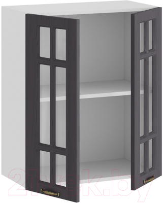 Шкаф навесной для кухни ТриЯ Лина 1В6С (белый/графит)