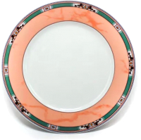 Тарелка закусочная (десертная) Thun 1794 Cairo Розовый декор / КАР0041 (19см) - 