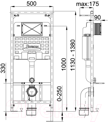 Инсталляция для унитаза Styron Niagara STY-740