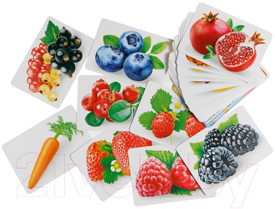 Развивающие карточки Мульти-пульти Овощи, фрукты, ягоды / РК_28356 (36шт)