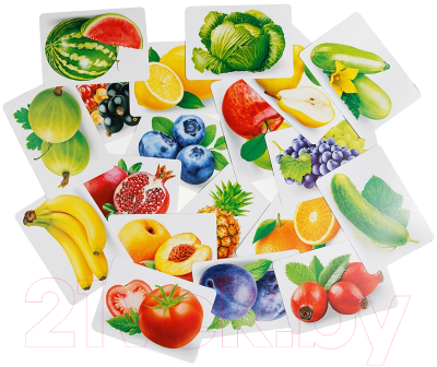 Развивающие карточки Мульти-пульти Овощи, фрукты, ягоды / РК_28356 (36шт)