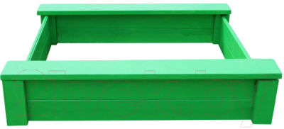 Песочница КомфортПром Из дерева 10014173 (зеленый)