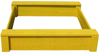Песочница КомфортПром Из дерева 10014174 (желтый)