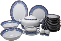 Набор столовой посуды Thun 1794 Cairo Сетка на синем / КАР0013 - 