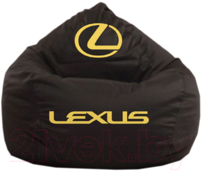 Бескаркасное кресло Devi Bag Груша XL П-70 (черный/лексус)