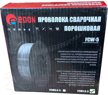 Изображение товара Проволока сварочная Edon 1мм / 80090101011 (5кг)