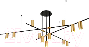 Люстра Kinklight Рия 07621-12.20 (черный/бронза)