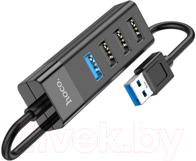USB-хаб Hoco HB25 USB-USB (черный)