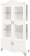 Шкаф с витриной Мебель-Неман София МН-025-21 (белый глянец/белый) - 