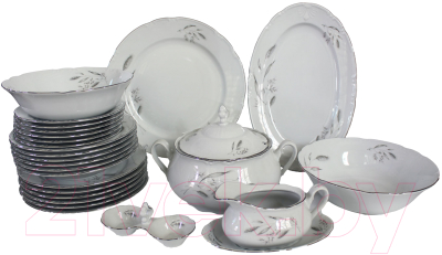 Набор столовой посуды Thun 1794 Констанция Серебряные колосья / КСТ0032
