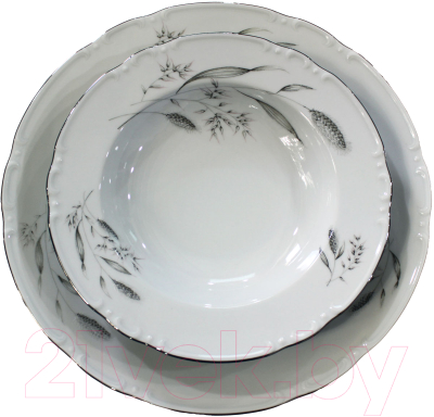 Набор столовой посуды Thun 1794 Констанция Серебряные колосья / КСТ0032