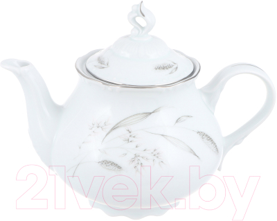 Заварочный чайник Thun 1794 Констанция Серебряные колосья / КСТ0088 (1.2л)