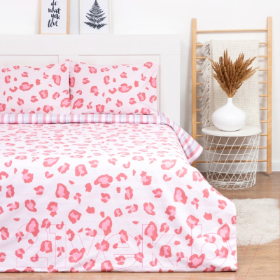 Комплект постельного белья Love Life Pink leopard / 7841030