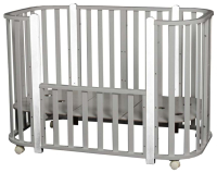 Детская кровать-трансформер Incanto Nuvola 5 в 1 (серый/белый) - 