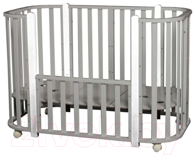 Детская кровать-трансформер Incanto Nuvola 5 в 1 (серый/белый)