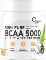 Аминокислоты BCAA Optimum System 5000 Powder (200г, груша) - 