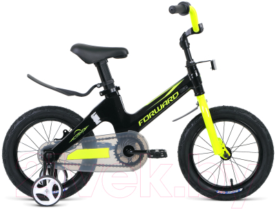 Детский велосипед Forward Cosmo 14 2022 / IBK22FW14164 (черный/зеленый)