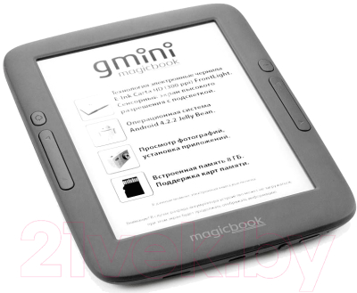 Электронная книга Gmini MagicBook A6LHD+ (черный)